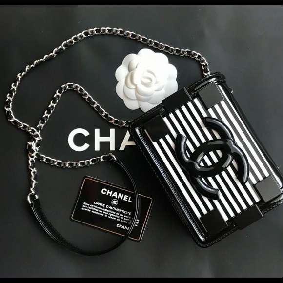 CHANEL Handbags - Chanel LEGO black and white bag